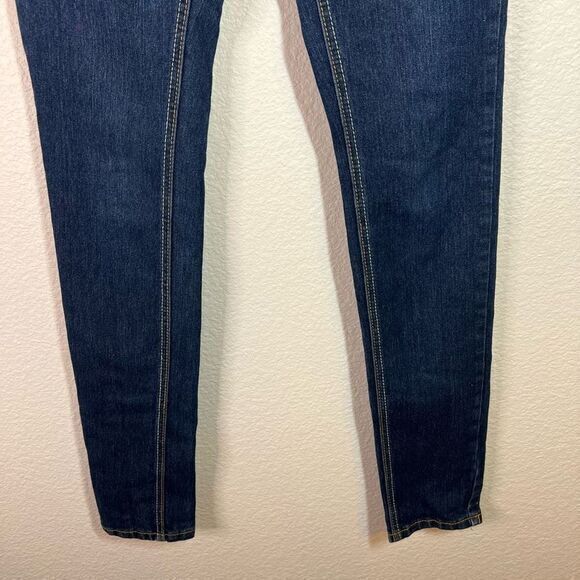 Rocawear Women's Classic Jeans Skinny Paint Pocket Stretch Mid Rise Denim Size 1 - Picture 4 of 8